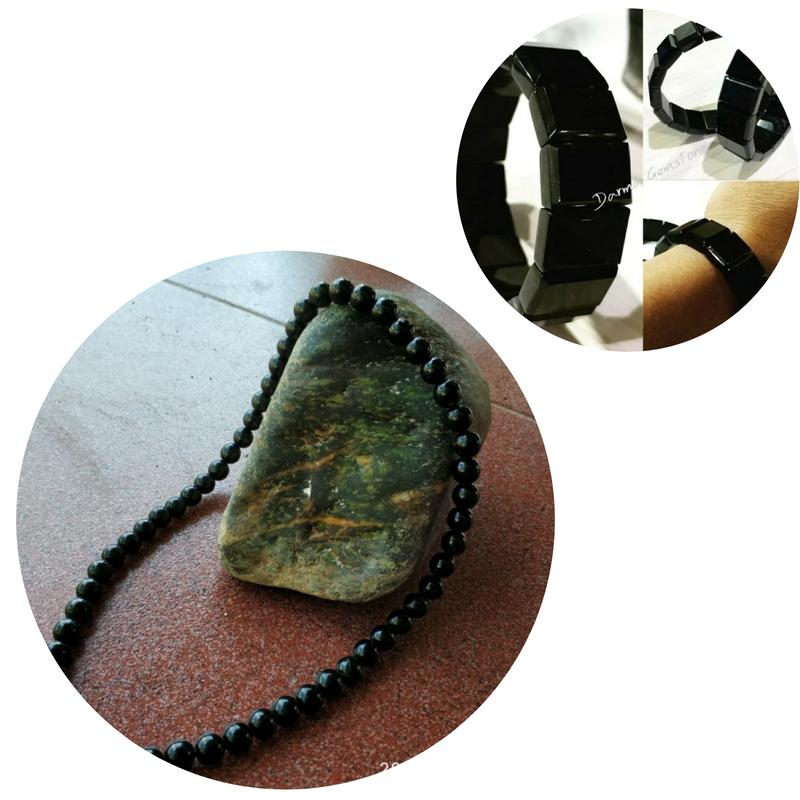 Kalung dan Gelang Natural Black jade 0