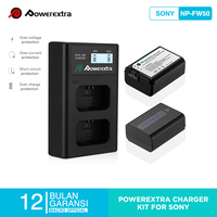 Gambar POWEREXTRA Battery Sony NP-FW50 2-Pack With Dual Charger for A6000 A6300 A6400 A6500 A5100 A7 A7R A7S NEX dari MACRO.id Kota Administrasi Jakarta Barat 1 Tokopedia