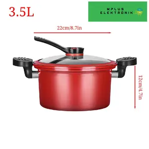 Panci Presto Teflon Totipotent Micro Pressure Cooker Pot 3.5L