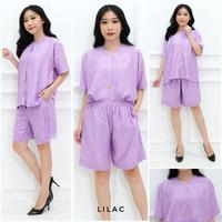 Gambar Set Piyama Baju Tidur Wanita Stelan Rayon Polos Kancing dari Mostrella Kota Tangerang 4 Tokopedia