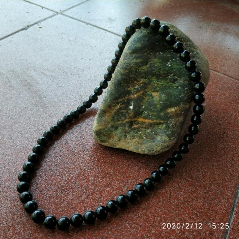 Kalung dan Gelang Natural Black jade 1