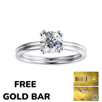 Gambar Aniston Ring - Cincin Moissanite Diamond by Her Jewellery GRA - 6 dari Her Jewellery Kota Administrasi Jakarta Pusat 1 Tokopedia