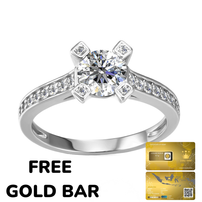 Gambar Le Anaïs Ring - Cincin Moissanite Diamond by Her Jewellery GRA - 8 dari Her Jewellery Kota Administrasi Jakarta Pusat Tokopedia