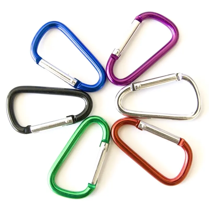 Carabiner Mini Gantungan Kunci Stainless Multifungsi Warna Warni