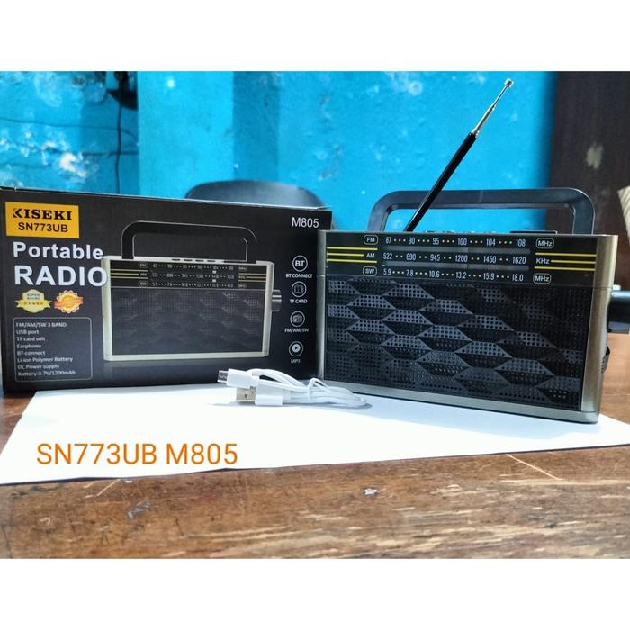 Gambar New KISEKI Radio FM/USB Portable Rechargeable SN773UB-M805 dari winnerelectronicstore28 Kota Medan Tokopedia