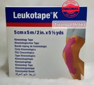 Leukotape K 5cm x 5m LIGHT RED - Plester Kinesio Tape
