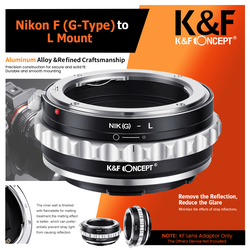 K&F Concept Lens Adapter: Nikon F (G-Type) To Leica L Mount For SL Cameras - Manual, KF06.471