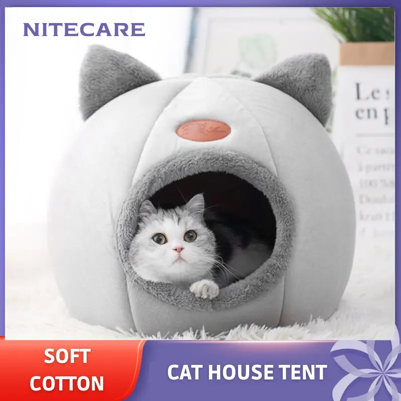 Rumah Tempat Kamar Tidur Kucing Nyaman Lembut Lucu
