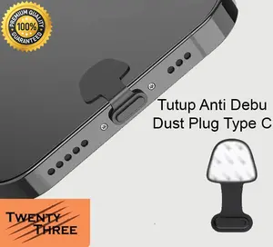Tutup Penutup Charger Anti Debu Dust Plug Type C Tipe C Android Laptop Komputer Tepsi Anti Air Pelindung Lubang Lobang HP