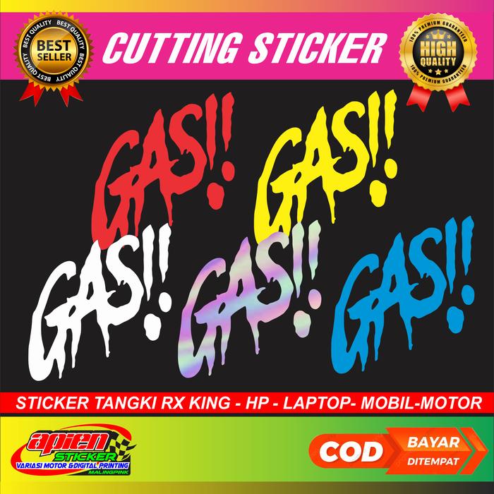 Jual Stiker GAS !! / Stiker Tangki GAS !! / Sticker Motor GAS ...