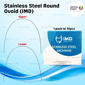 Kawat Behel Niti Stainless Steel Round Ovoid