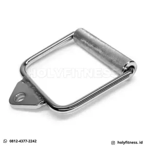 Single Grip Handle Bar Besi Cable Attachment Alat Gym Fitnes Iron Bull