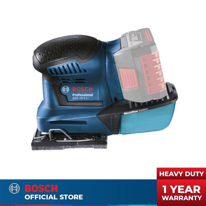 Gambar Bosch Amplas Cordless 18V GSS 18 V-LI (Unit Only) dari Drill&Co Kota Administrasi Jakarta Barat Tokopedia