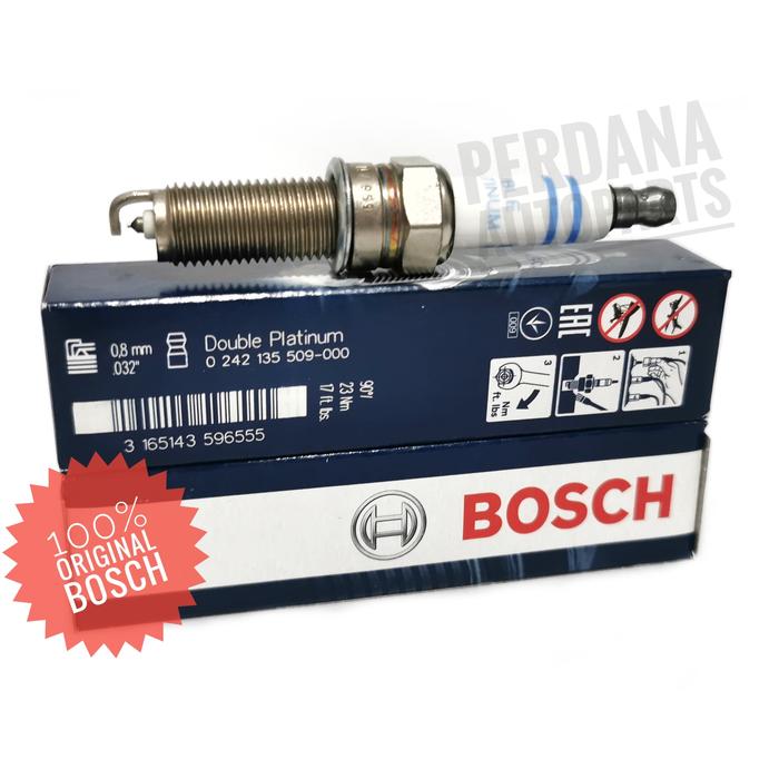 Gambar Busi BOSCH YR7MPP33 Double Platinum P/N 0242135509-000 dari Perdana Autoparts Kota Administrasi Jakarta Barat Tokopedia