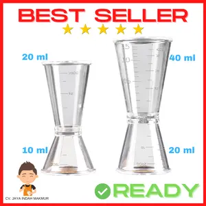 Jigger Acrylic 10/20 ml | Jigger 20/40ml | Measuring Cup | Gelas Ukur
