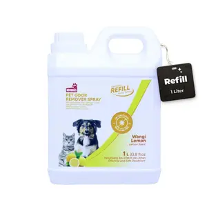 REFILL NOVAMOS Penghilang Bau Kotoran Binatang - Wangi Lemon1 L