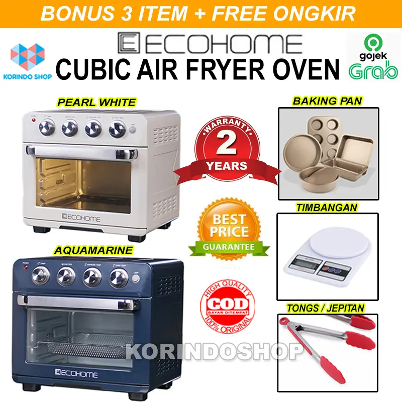 ECOHOME CUBIC AIR FRYER OVEN AIRFRYER Noble Series EAF-888