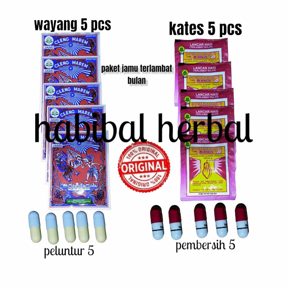 jamu kates + wayang @5 pcs