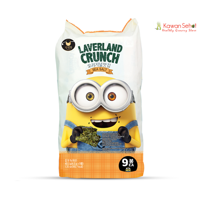 Gambar Laverland Crunch Korean Seaweed - Sea Salt | Rumput Laut Korea dari Kawansehat_NEW Kota Administrasi Jakarta Utara Tokopedia