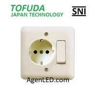 Gambar TOFUDA Saklar Engkel + Stop Kontak Arde Single Model broco new gee IB dari AgenLED Kota Administrasi Jakarta Pusat 1 Tokopedia