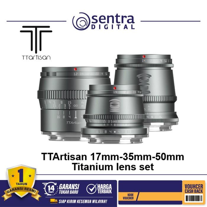 Gambar Lensa TTArtisan 17mm-35mm-50mm Titanium Lens Set for Fujifilm dari Sentra Digital Kota Surabaya Tokopedia