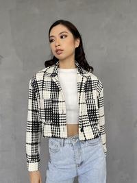 Gambar SEDA | TOVE JACKET | Jacket Kemeja Tweed Kotak dari Seda Studio Jakarta Barat 1 Tokopedia