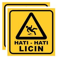 Gambar STIKER SIGN 15X15. HATI HATI LICIN. RAMBU K3 SAFETY dari ARFANJAYA08 Kota Administrasi Jakarta Utara 2 Tokopedia