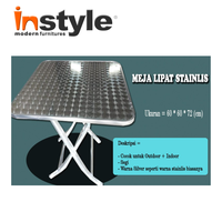 Gambar MEJA LIPAT STAINLIS dari Instyle Furniture Mantos Kota Manado 2 Tokopedia