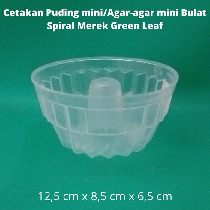 Gambar Cetakan Puding mini/Agar-agar mini Bulat Spiral Merek Green Leaf dari tokobundanunu Kab. Bogor Tokopedia