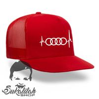 Gambar Topi pria trucker jaring sport all size audi heartbeat dari Azam Hat Kab. Bandung Barat 4 Tokopedia