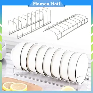 Rak Pengering Piring Stainless / Portable Rak Peniris Piring Mangkuk