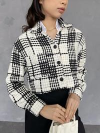 Gambar SEDA | TOVE JACKET | Jacket Kemeja Tweed Kotak dari Seda Studio Jakarta Barat 4 Tokopedia