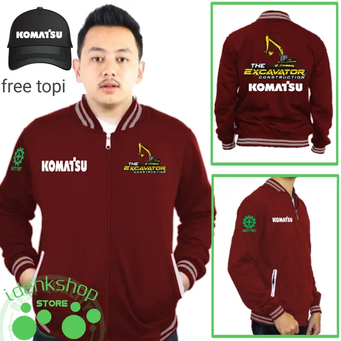 Gambar jaket baseball sablon Komatsu the excavator Komatsu + free topi dari ldenkshop store Kab. Tangerang 3 Tokopedia