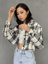 Gambar SEDA | TOVE JACKET | Jacket Kemeja Tweed Kotak dari Seda Studio Jakarta Barat 3 Tokopedia