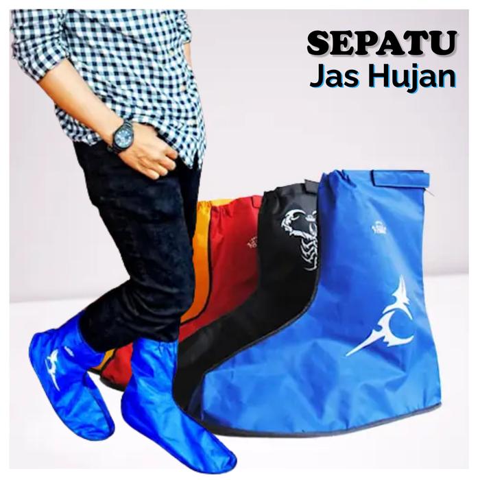 Gambar Jas Sepatu Anti Hujan Sepatu Anti Air Ukuran Sesuai Size dari Es-Sport Kab. Bandung Tokopedia