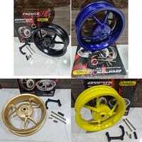 Gambar VELG RECING BLK VND YAMAHA AEROX 155 DOUBLE DISC 1SET PLUS BREKET dari HXL Motor Sports Kota Administrasi Jakarta Barat 1 Tokopedia