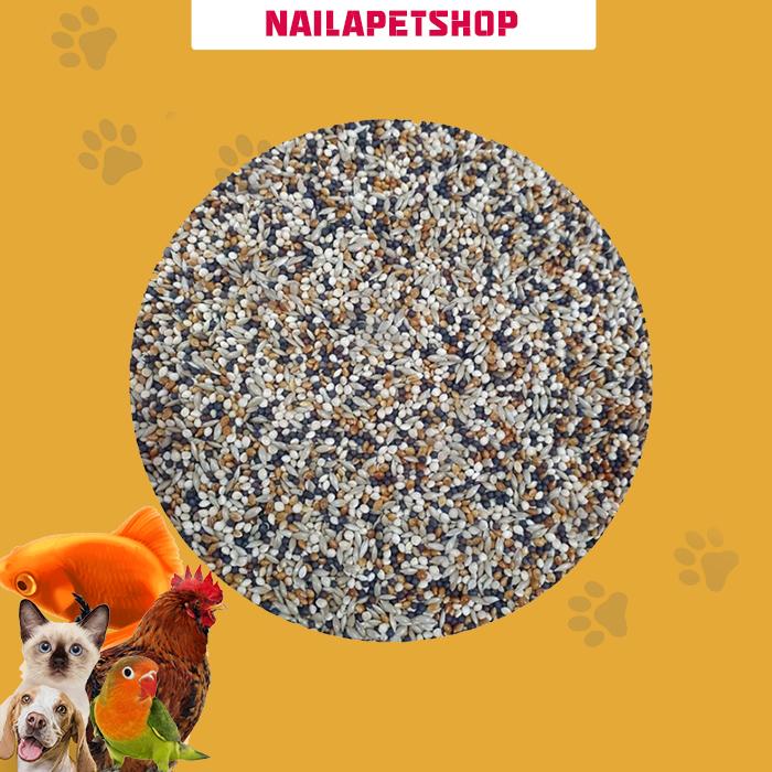 Gambar MILET CAMPUR MILET MIX PAKAN BURUNG LOVEBIRD KEMASAN 1KG dari Naila Petshop Jakarta Barat Tokopedia