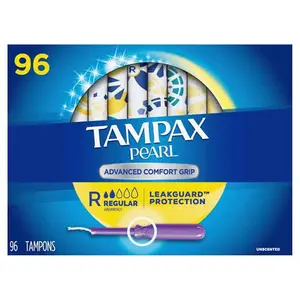 Tampax pearl Advanced Comfort Grip Regular 96 pcs counts