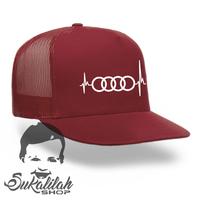 Gambar Topi pria trucker jaring sport all size audi heartbeat dari Azam Hat Kab. Bandung Barat 1 Tokopedia
