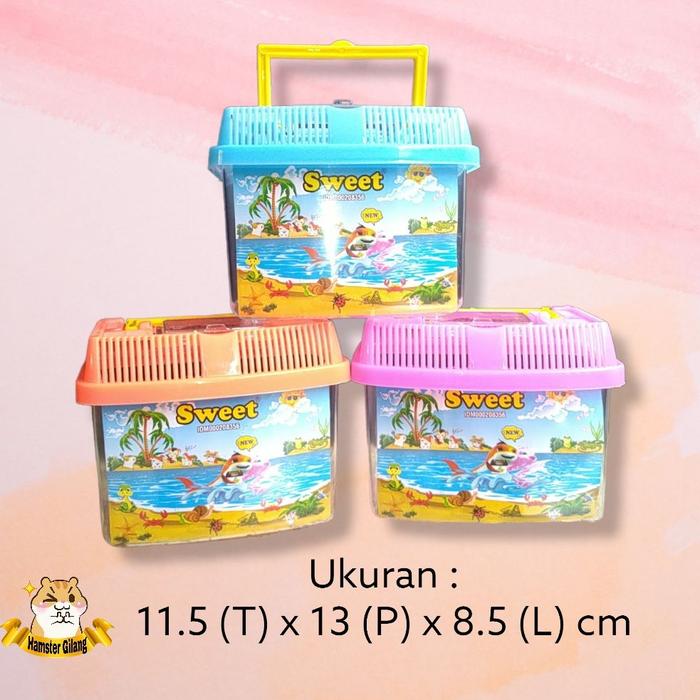 Gambar terarium hamster / traveling cage /kandang hamster dari hamster gilang surabaya Kota Surabaya Tokopedia