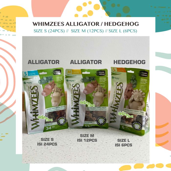 Gambar Whimzees Alligator Natural Dental Dog Dental Chew - Snack Gigit Anjing dari Hellopaws.id Kota Administrasi Jakarta Utara Tokopedia