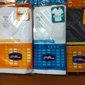 Kaos Dalam Pria Gt Man / Oblong Gtman O Neck V Neck Putih Hitam Original GTS dan TSGV Katun Dewasa Cowok