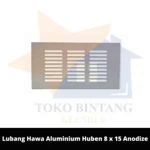 Lubang Hawa Aluminium Huben 8 x 15 Anodize (pcs)