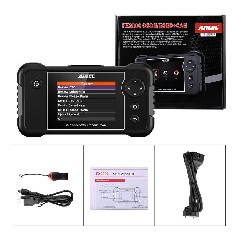 Ancel FX2000 4 Sistem OBD2 Scanner Mobil Pemindai Code Reader & Scan Tools Untuk Toyota/Honda/VW/NISSAN/BMW/BNEZ/Mitsubishi 9