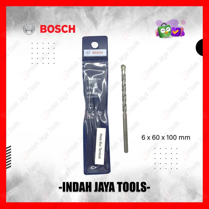 Gambar BOSCH MASONRY Mata Bor Beton 5 6 8 10 12 mm Tembok Dinding Impact dari Indah Jaya Tools Kota Bandung Tokopedia