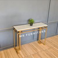 Gambar meja hias konsul marmer carrara 100 cm dari Mr Furniture Gallery Kab. Jepara 1 Tokopedia
