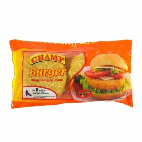 Gambar champ crispy chicken burger 315gr isi 6 dari rumahtoriq Jakarta Timur Tokopedia