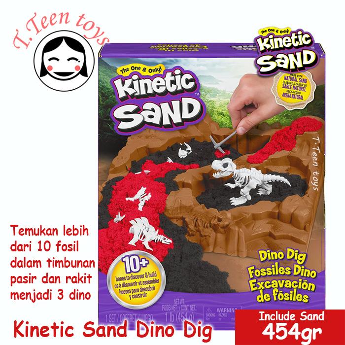 Gambar Kinetic Sand Dino Dig Playset Pasir Kinetic Dinosaurus sensory play dari T.teen Toys Kota Administrasi Jakarta Pusat Tokopedia