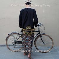 Gambar Sarung Batik Cirebon Motif Mega Mendung Biru Hitam - Sarung Batik Pria dari Wangi Silmy Kab. Cirebon 5 Tokopedia