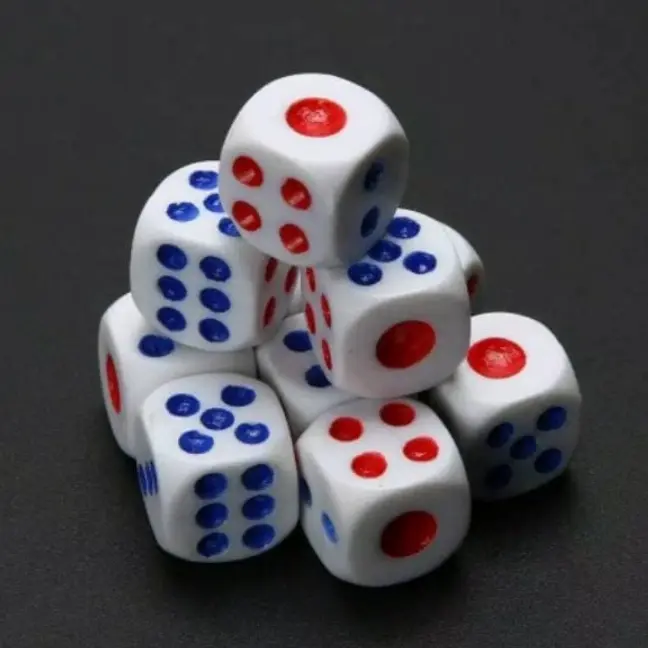 dadu mainan board game dice plastic plastik